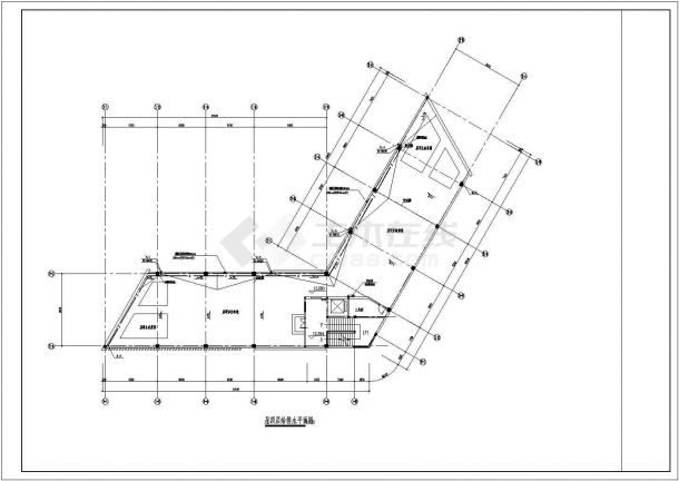 [广东]3004.83㎡三层办公楼给排水消防施工CAD图（标注明细）-图二