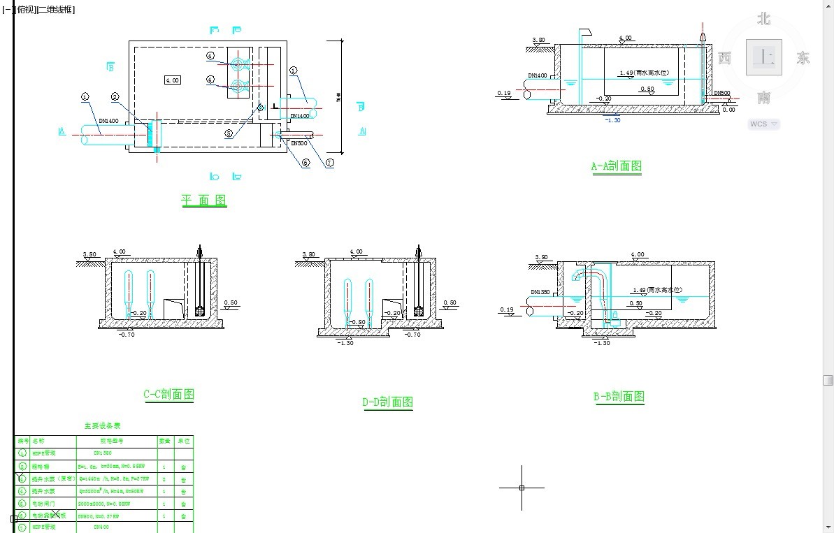 【精选】大型水利工程泵站设计CAD图纸