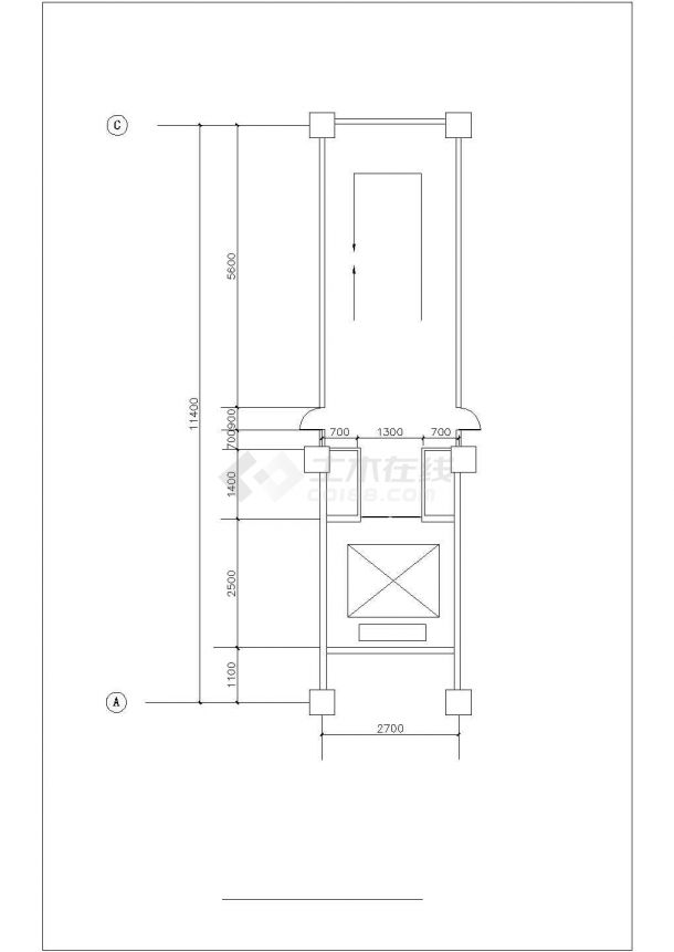 商丘市康惠花园小区4500平米12层框架住宅楼建筑结构设计CAD图纸-图一