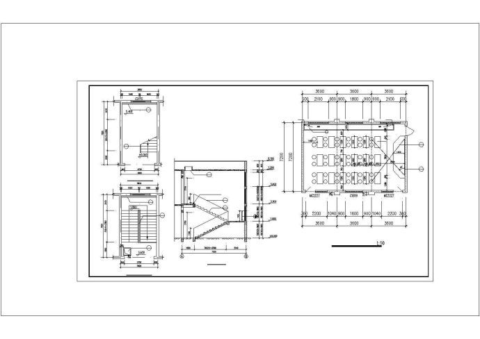 某1130平方米两层砖混结构小学教学楼建筑设计方案图纸_图1