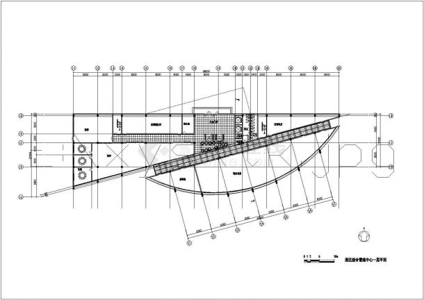 北海宾馆方案底商私人住宅楼设计CAD详细建筑施工图-图一