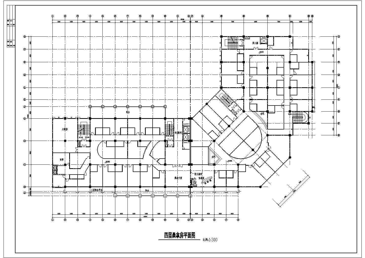 承德大酒店方案底商私人住宅楼设计CAD详细建筑施工图