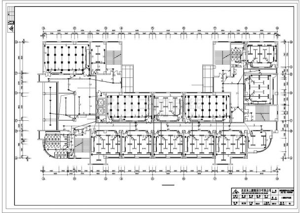 某13483平方米陕西六层大专院校教学楼电气设计cad图纸（高28.5米）-图一