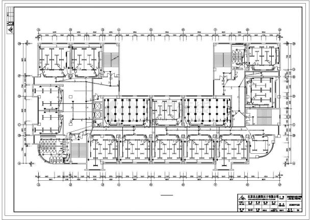 某13483平方米陕西六层大专院校教学楼电气设计cad图纸（高28.5米）-图二