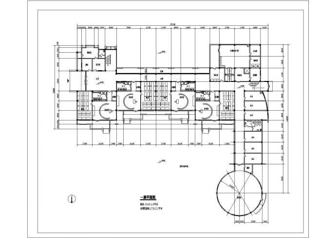 12班3层幼儿园建筑设计cad施工图纸_图1
