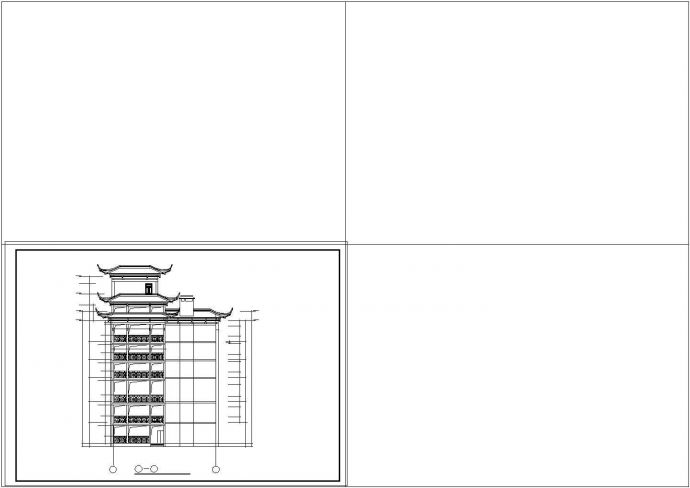 [天山]某茶城大楼装饰cad设计施工图纸_图1