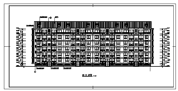 六层带地下室单元式住宅楼建筑设计cad图，共十五张-图一