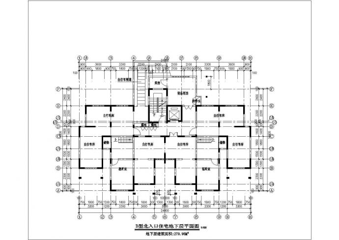 开封高层住宅方案底商私人住宅楼设计CAD详细建筑施工图_图1