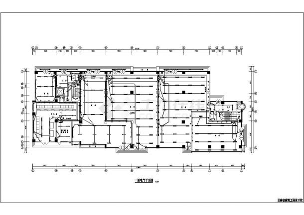 十二层公寓电气防雷楼层CAD施工图-图一