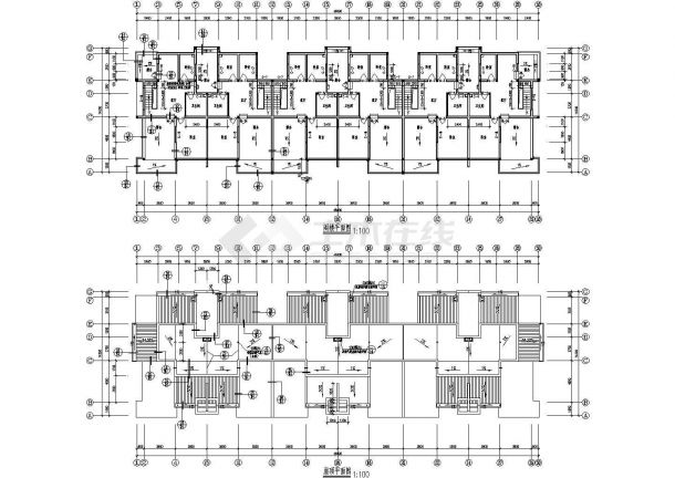 3700平米五层砖混结构单身公寓楼建筑设计CAD施工图-图一