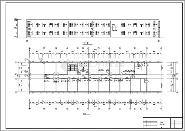 长60.1米 宽13.4米 2层单位办公楼电气设计图-图二