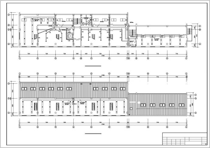 长67.49米 宽13.85米 -1+5层3880平米办公楼电气设计图_图1
