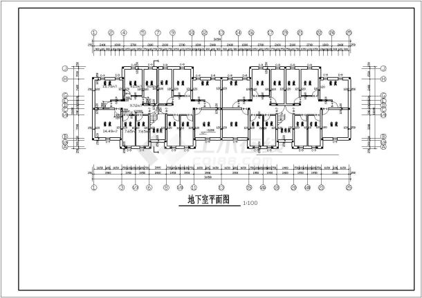 许昌师范住宅小区建筑施工期临建（生活办公）用房设计CAD全套建筑施工图-图二