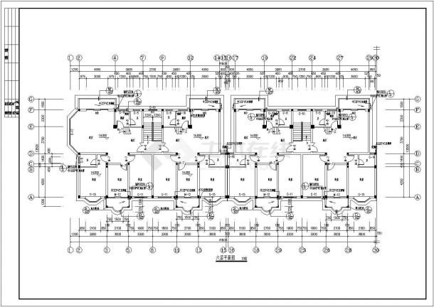 泰州住宅楼设计底商私人住宅楼设计CAD详细建筑施工图-图二