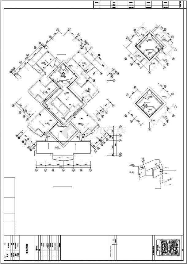  CAD Fire Protection Drawing of Apartment of Class I High rise Commercial and Residential Building - Figure I