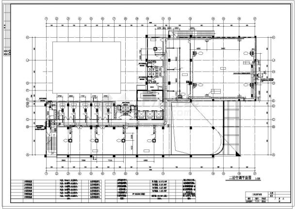 南方某乘务大楼全套空调系统设计cad施工图纸-图二