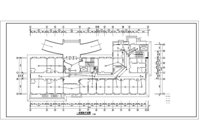 湖州市某医院8层住院部全套电气消防系统设计CAD图纸_图1