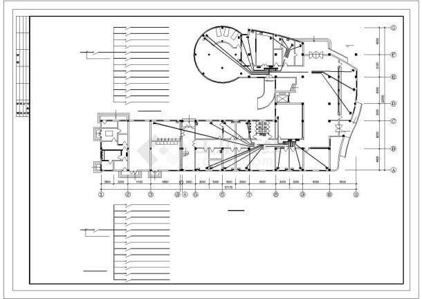 北京市朝阳区某大型医院2层医技楼全套电气系统设计CAD图纸-图二