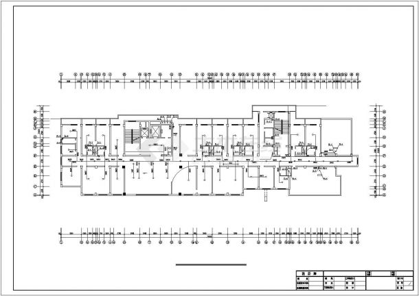 嘉兴市某综合医院13层框架住院楼全套给排水系统设计CAD图纸-图二