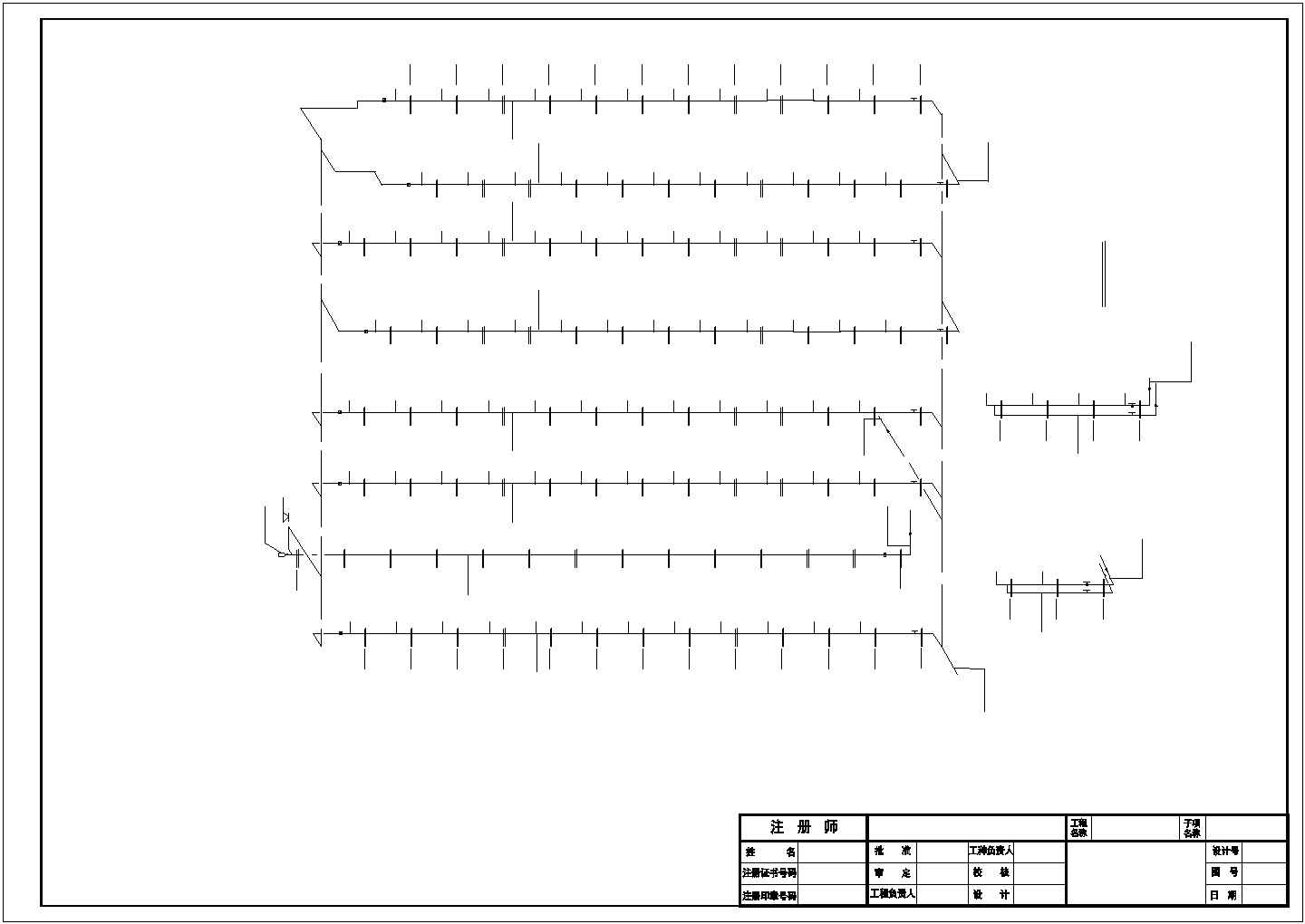 嘉兴市某综合医院13层框架住院楼全套给排水系统设计CAD图纸