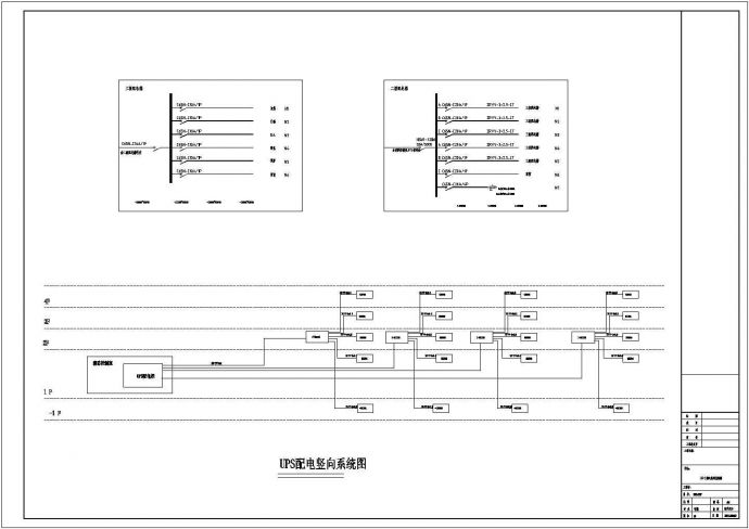 [沈阳]某百货店安防弱电工程CAD电气设计图纸机房系统图_图1