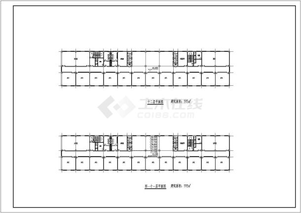 某建筑四楼设计图CAD图纸-图二