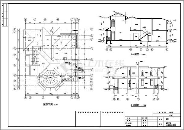 春季 别墅建筑设计全套施工cad图，含效果图-图一