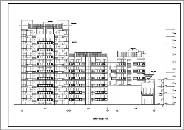 5522平米住宅楼建筑设计施工图-图一