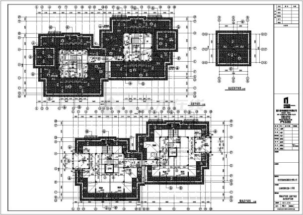 [广西]某地高层框剪结构塔式砖瓦屋面住宅全套建筑施工图-图二