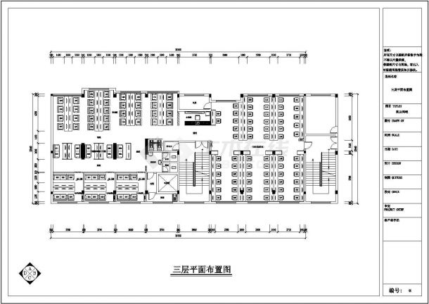 某大型网吧全套装修施工图(附实景照片)-图一