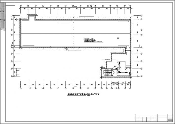 长沙市某综合医院5层J型病房楼全套电气系统设计CAD图纸_图1