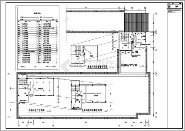 包头市某市立医院1.2万平米8层框架住院楼全套电气系统设计CAD图纸-图一