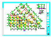 二层框架结构售楼部结构施工图_图1