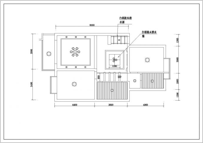 北京某月苑小区小户型全套家装设计cad方案施工图_图1