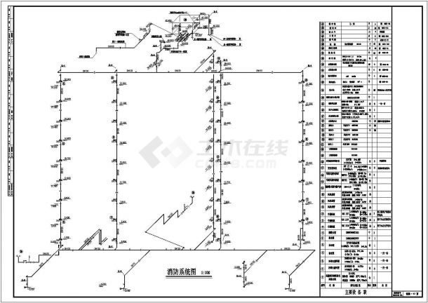 办公楼溴化锂空调cad详细施工图纸-图一