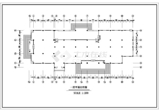 某地高级宾馆大楼全套室内装修设计cad施工图(含平面定位图)-图一