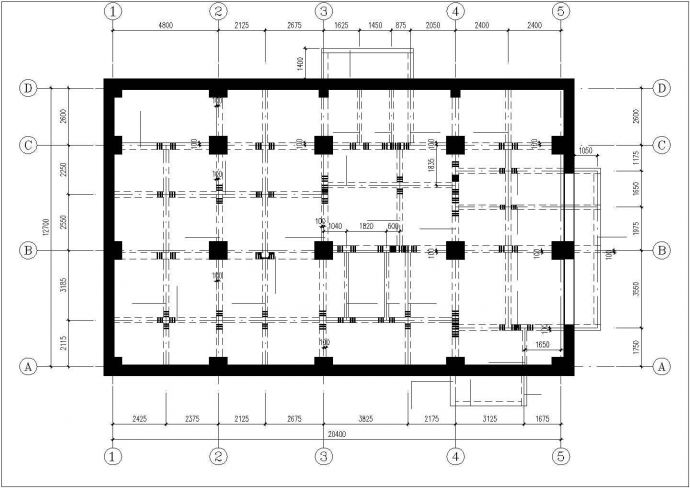 合肥市某大型工厂10层钢框架结构车间厂房全套结构设计CAD图纸_图1