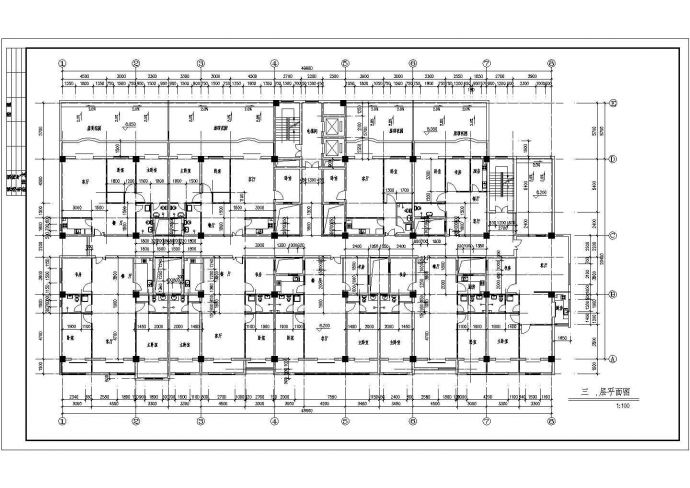 板式小高层全套建筑设计施工图_图1