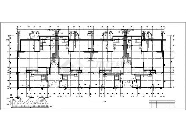 2900平米6层砖混住宅楼全套给排水系统设计CAD图纸（2梯4户）-图一