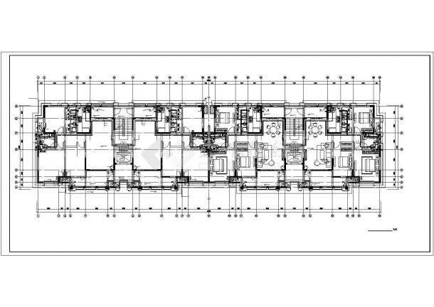 2900平米6层砖混住宅楼全套给排水系统设计CAD图纸（2梯4户）-图二