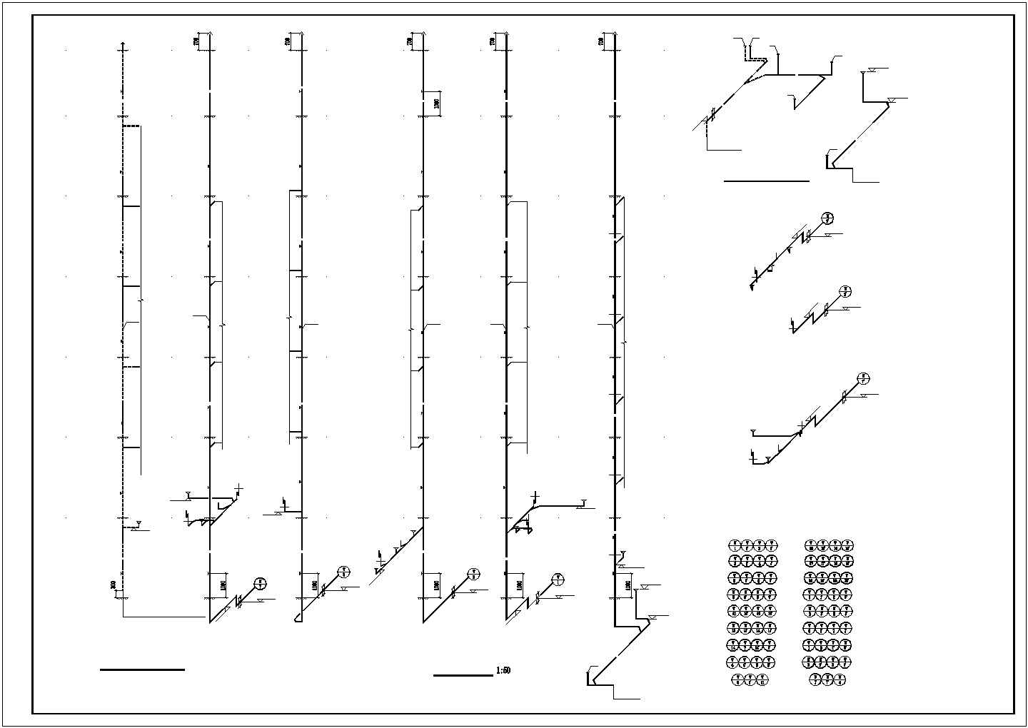 3500平米6层混合结构住宅楼给排水系统设计CAD图纸（3梯6户）