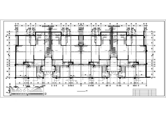 南昌某小区2900平面6层砌体住宅楼给排水系统设计CAD图纸（含跃层）_图1