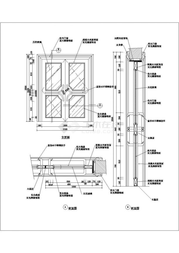 建筑设计常用公寓大门设计cad图块（甲级院设计，种类齐全）-图二