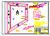 梯型平面蓄水池结构设计CAD施工图-图二