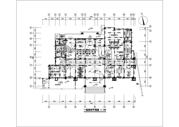 某派出所新建工程（主副楼）电气CAD图-图二