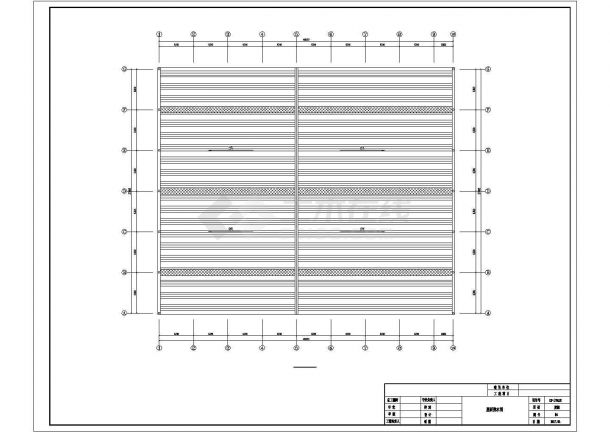 贵阳市某大型五金制造厂3000平二层钢结构厂房全套结构设计CAD图纸-图二