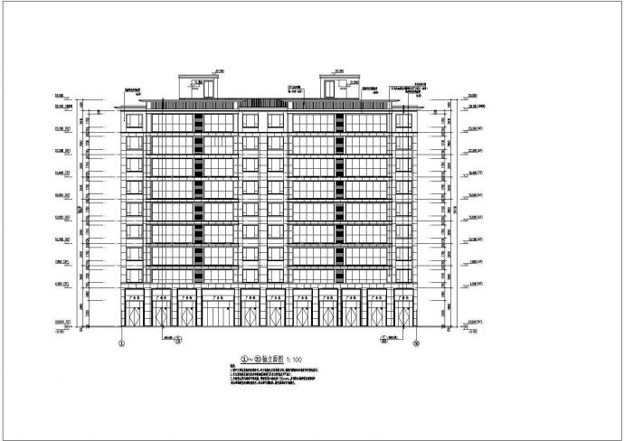 金沙旅游集散中心（4#6#楼6 7#楼）建筑设计CAD图_图1