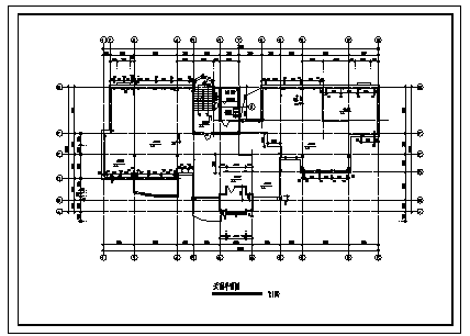 十三层带花园住宅楼建筑设计cad图(含车库设计，共二十张 )-图一