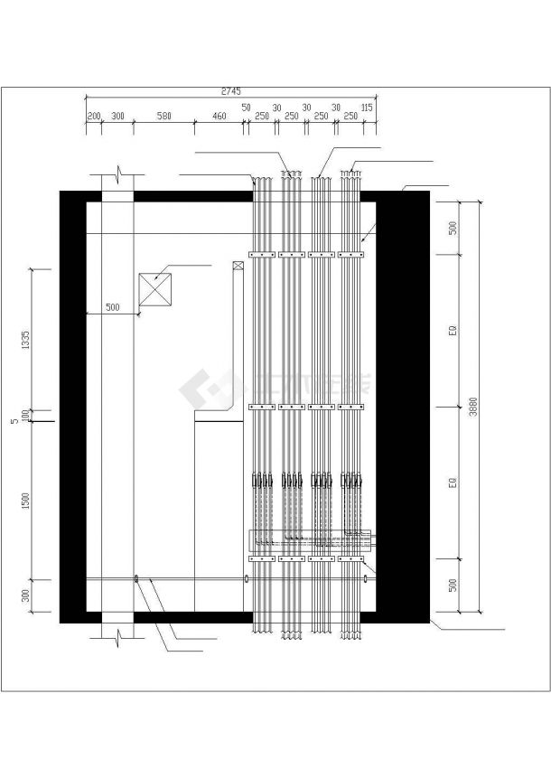 超高层建筑配电房电气施工图纸-图二