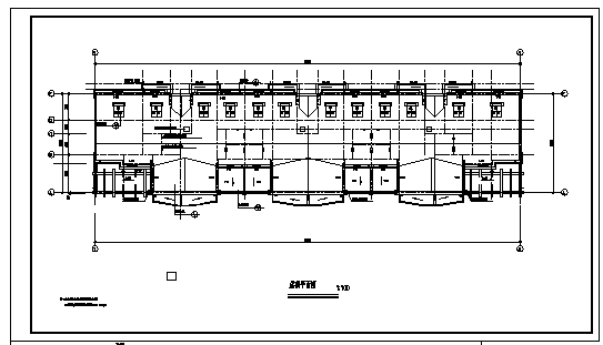 某五层带储藏室小区住宅楼建筑施工cad图(带阁楼，坡顶设计，共十四张)_图1